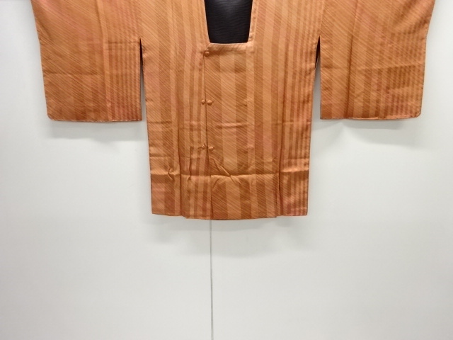 JAPANESE MICHIYUKI COAT / UNUSED / REVERSIBLE / DIAGONAL STRIPE
